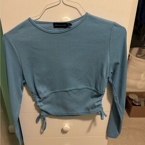 PrettyLittleThing Sky Blue Long Sleeve Top